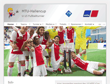 Tablet Screenshot of mtu-hallencup.de